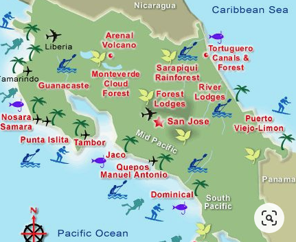 costa rica map
