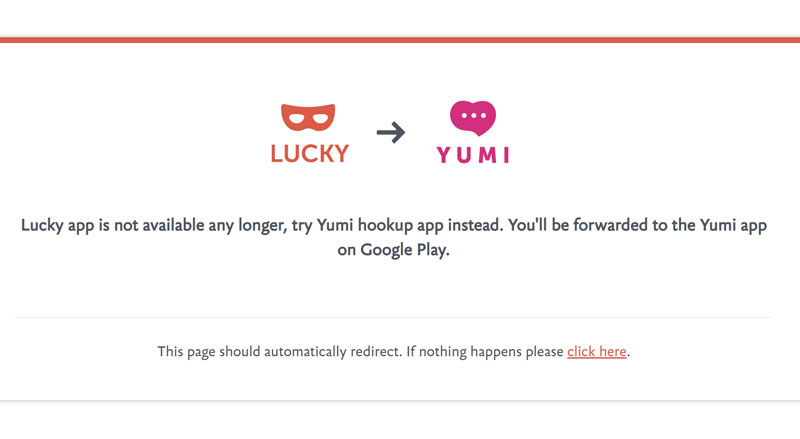 redirect to Yumi app
