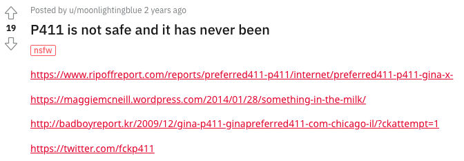 preferred 411 reddit